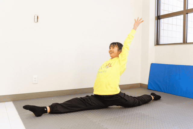 ストレッチトレーニングの様子